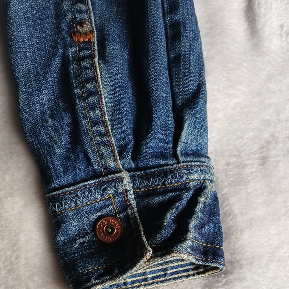 Aeropostale Blue Washed Denim Jacket - Picture 8 of 15
